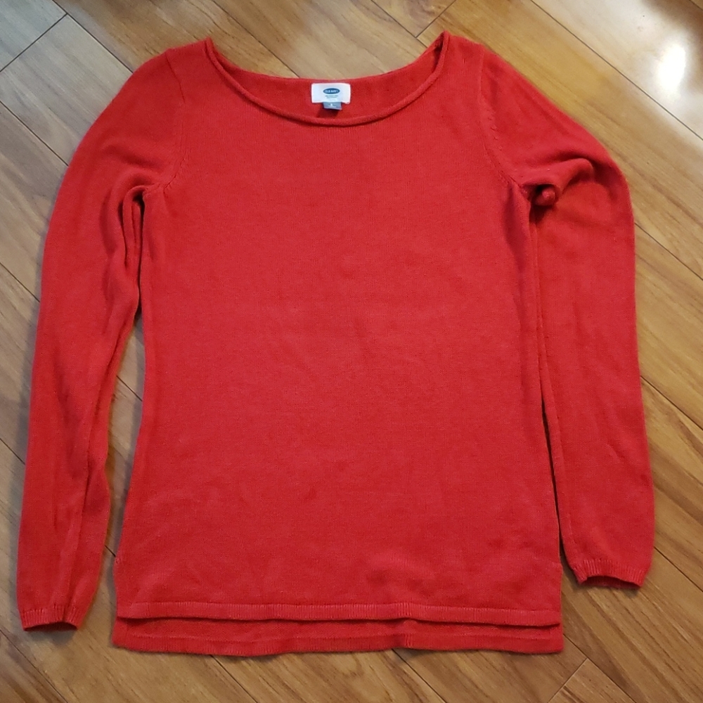 Old Navy Orange knit long sleeve top